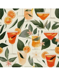 OUTDOOR DEKOSTOFFE OXFORD - Motiv Cocktail | DX8387
