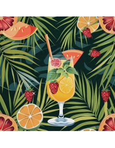 OUTDOOR DEKOSTOFFE OXFORD - Motiv Cocktail | DX8389