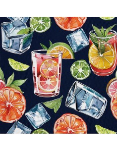 OUTDOOR DEKOSTOFFE OXFORD - Motiv Cocktail | DX8406