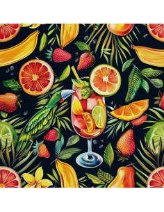 OUTDOOR DEKOSTOFFE OXFORD - Motiv Cocktail | DX8408