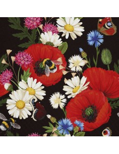 OUTDOOR DEKOSTOFFE OXFORD - Motiv Blumenwiese I DX500