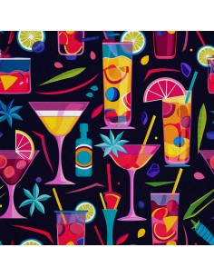 OUTDOOR DEKOSTOFFE OXFORD - Motiv Cocktail | DX8413