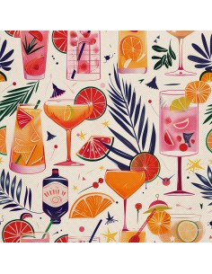 OUTDOOR DEKOSTOFFE OXFORD - Motiv Cocktail | DX8415