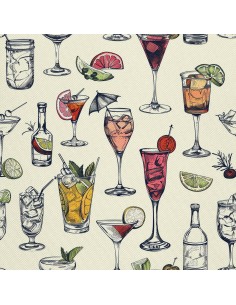 OUTDOOR DEKOSTOFFE OXFORD - Motiv Cocktail | DX8423