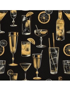 OUTDOOR DEKOSTOFFE OXFORD - Motiv Cocktail | DX8424