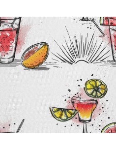 OUTDOOR DEKOSTOFFE OXFORD - Motiv Cocktail | DX8429