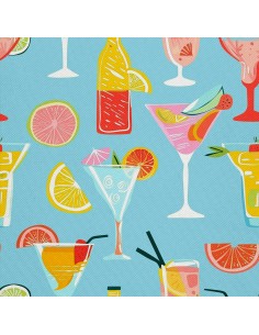 OUTDOOR DEKOSTOFFE OXFORD - Motiv Cocktail | DX8431