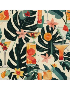 OUTDOOR DEKOSTOFFE OXFORD - Motiv Cocktail | DX8432