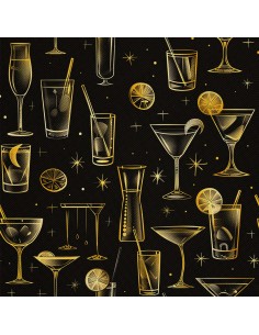 OUTDOOR DEKOSTOFFE OXFORD - Motiv Cocktail | DX8439