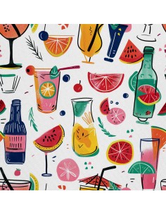 OUTDOOR DEKOSTOFFE OXFORD - Motiv Cocktail | DX8442