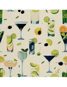 OUTDOOR DEKOSTOFFE OXFORD - Motiv Cocktail | DX8444