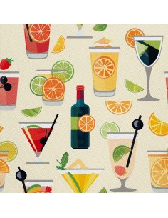 OUTDOOR DEKOSTOFFE OXFORD - Motiv Cocktail | DX8448