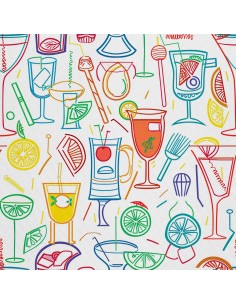 OUTDOOR DEKOSTOFFE OXFORD - Motiv Cocktail | DX8451