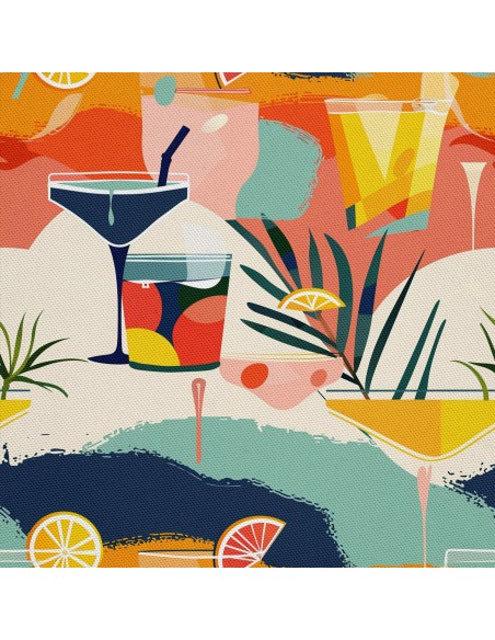 OUTDOOR DEKOSTOFFE OXFORD - Motiv Cocktail | DX8468