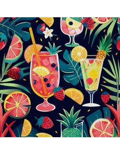 OUTDOOR DEKOSTOFFE OXFORD - Motiv Cocktail | DX8469