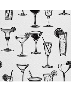OUTDOOR DEKOSTOFFE OXFORD - Motiv Cocktail | DX8477