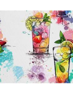 OUTDOOR DEKOSTOFFE OXFORD - Motiv Cocktail | DX8478