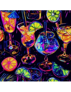 OUTDOOR DEKOSTOFFE OXFORD - Motiv Cocktail | DX8479