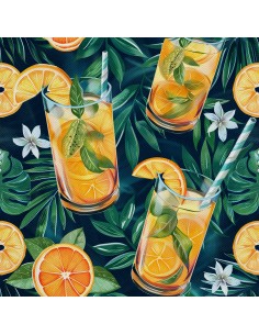 OUTDOOR DEKOSTOFFE OXFORD - Motiv Cocktail | DX8485