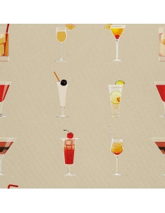 OUTDOOR DEKOSTOFFE OXFORD - Motiv Cocktail | DX8487