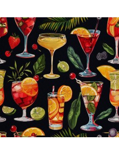 OUTDOOR DEKOSTOFFE OXFORD - Motiv Cocktail | DX8490