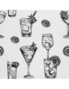 OUTDOOR DEKOSTOFFE OXFORD - Motiv Cocktail | DX8493