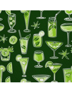 OUTDOOR DEKOSTOFFE OXFORD - Motiv Cocktail | DX8494