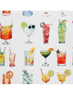 OUTDOOR DEKOSTOFFE OXFORD - Motiv Cocktail | DX8496