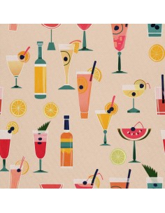 OUTDOOR DEKOSTOFFE OXFORD - Motiv Cocktail | DX8498