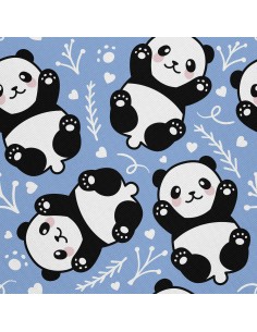 OUTDOOR DEKOSTOFFE OXFORD - Motiv Panda 3 I DX514