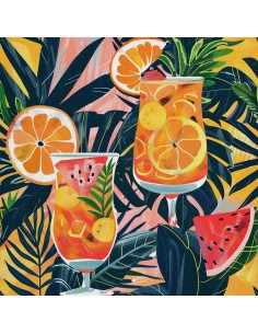 OUTDOOR DEKOSTOFFE OXFORD - Motiv Cocktail | DX8526