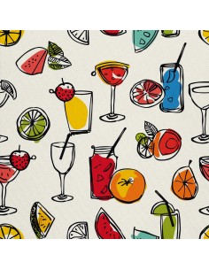 OUTDOOR DEKOSTOFFE OXFORD - Motiv Cocktail | DX8528