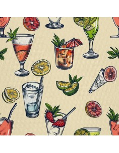 OUTDOOR DEKOSTOFFE OXFORD - Motiv Cocktail | DX8529