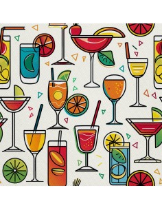 OUTDOOR DEKOSTOFFE OXFORD - Motiv Cocktail | DX8530