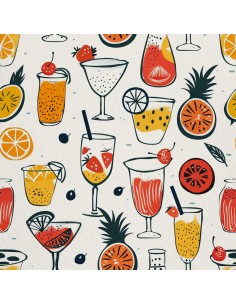OUTDOOR DEKOSTOFFE OXFORD - Motiv Cocktail | DX8533