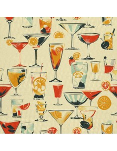 OUTDOOR DEKOSTOFFE OXFORD - Motiv Cocktail | DX8537
