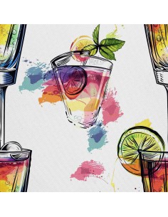 OUTDOOR DEKOSTOFFE OXFORD - Motiv Cocktail | DX8541
