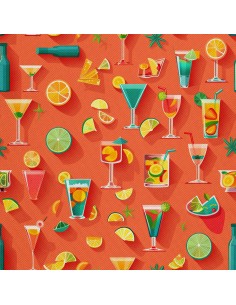 OUTDOOR DEKOSTOFFE OXFORD - Motiv Cocktail | DX8543