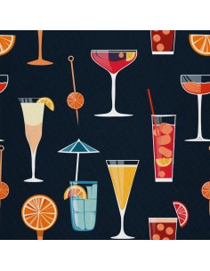 OUTDOOR DEKOSTOFFE OXFORD - Motiv Cocktail | DX8545