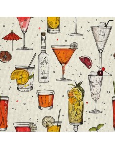 OUTDOOR DEKOSTOFFE OXFORD - Motiv Cocktail | DX8546