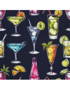 OUTDOOR DEKOSTOFFE OXFORD - Motiv Cocktail | DX8548