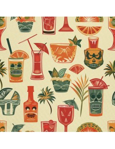 OUTDOOR DEKOSTOFFE OXFORD - Motiv Cocktail | DX8561