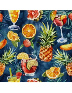 OUTDOOR DEKOSTOFFE OXFORD - Motiv Cocktail | DX8563