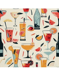 OUTDOOR DEKOSTOFFE OXFORD - Motiv Cocktail | DX8564