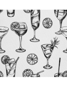 OUTDOOR DEKOSTOFFE OXFORD - Motiv Cocktail | DX8567