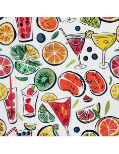 OUTDOOR DEKOSTOFFE OXFORD - Motiv Cocktail | DX8568