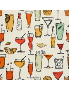 OUTDOOR DEKOSTOFFE OXFORD - Motiv Cocktail | DX8569