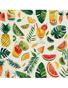 OUTDOOR DEKOSTOFFE OXFORD - Motiv Cocktail | DX8572
