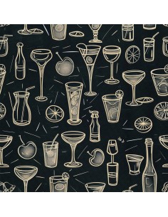 OUTDOOR DEKOSTOFFE OXFORD - Motiv Cocktail | DX8577