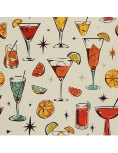 OUTDOOR DEKOSTOFFE OXFORD - Motiv Cocktail | DX8583
